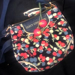 Juicy Couture Velvet Cherry Crossbody Bag